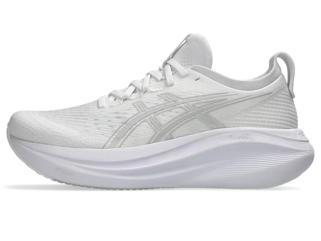 Men's ASICS Gel-Nimbus 27 - White/Glacier Grey