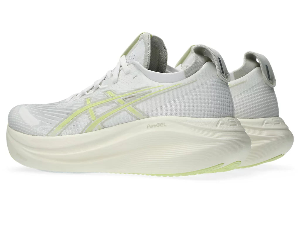Men's ASICS Gel-Nimbus 27 - White/Huddle Yellow