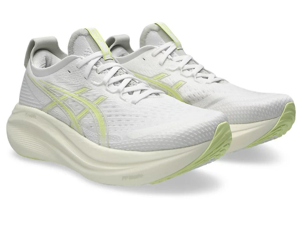 Men's ASICS Gel-Nimbus 27 - White/Huddle Yellow