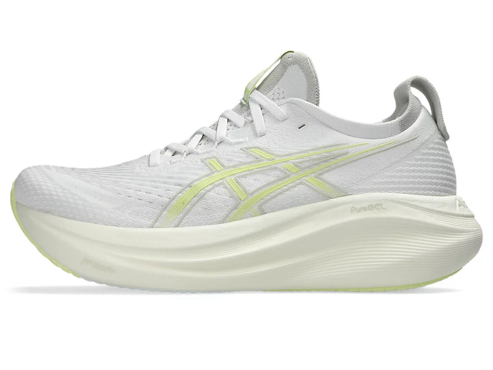 Men's ASICS Gel-Nimbus 27 - White/Huddle Yellow