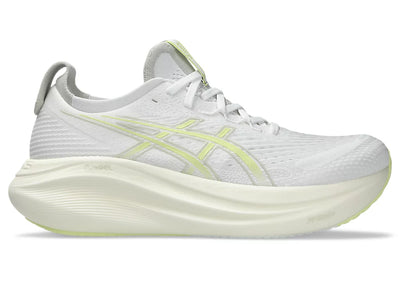 Men's ASICS Gel-Nimbus 27 - White/Huddle Yellow