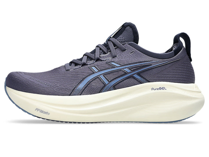 Asics Gel Nimbus 26 para hombre: azul marino intenso/naranja descolorido (1011B794-404)