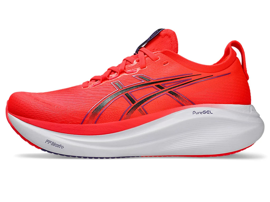 Men's ASICS Gel-Nimbus 27 - Flash Red/Black