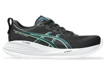 Asics Gel Cumulus 27 para hombre - Negro/Amarillo lúcido (1011B960-004)