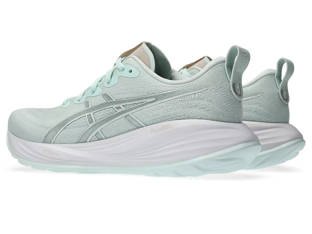 Men's Asics Gel-Cumulus 27 - Pure Aqua/White