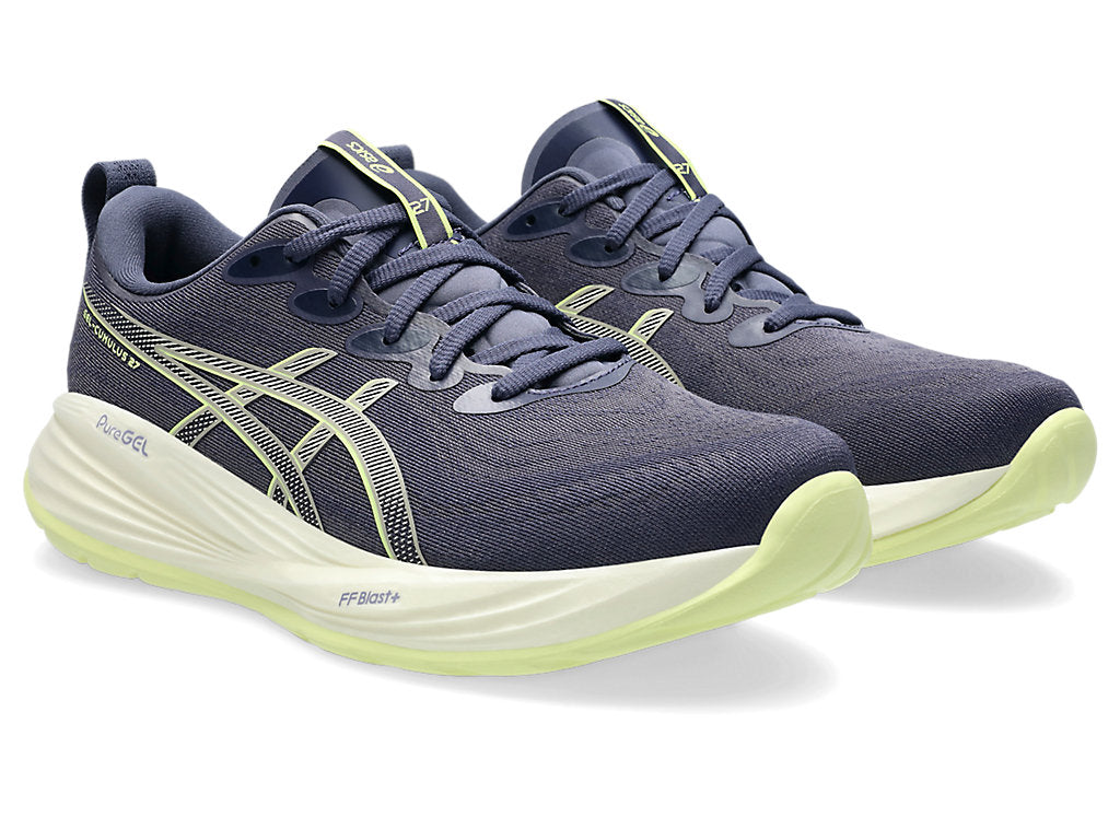 Men's Asics Gel-Cumulus 27 - Indigo Fog/Lucid Yellow
