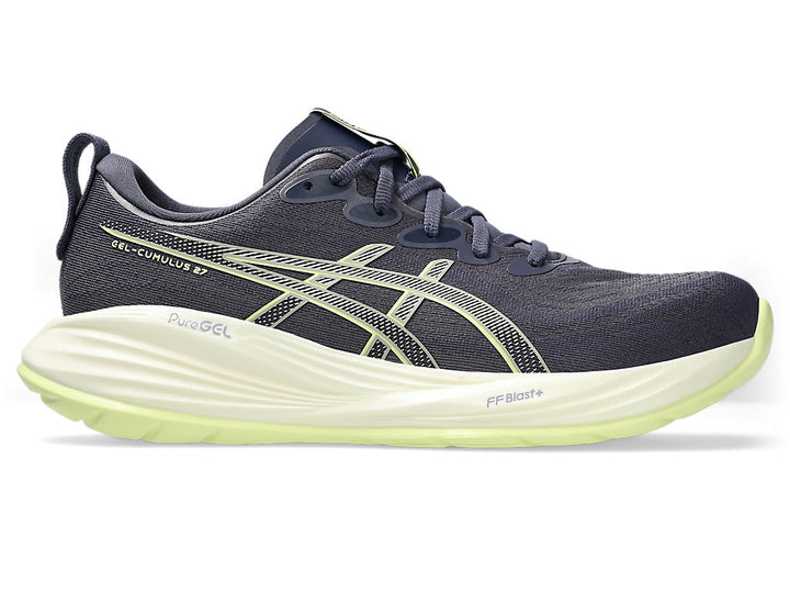 Men's Asics Gel-Cumulus 27 - Indigo Fog/Lucid Yellow