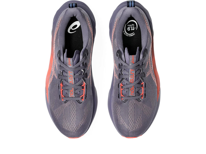 Men's Asics Novablast 5 - Greyish Purple/Coral Reef