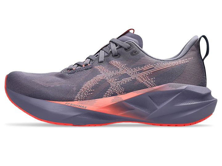 Men's Asics Novablast 5 - Greyish Purple/Coral Reef