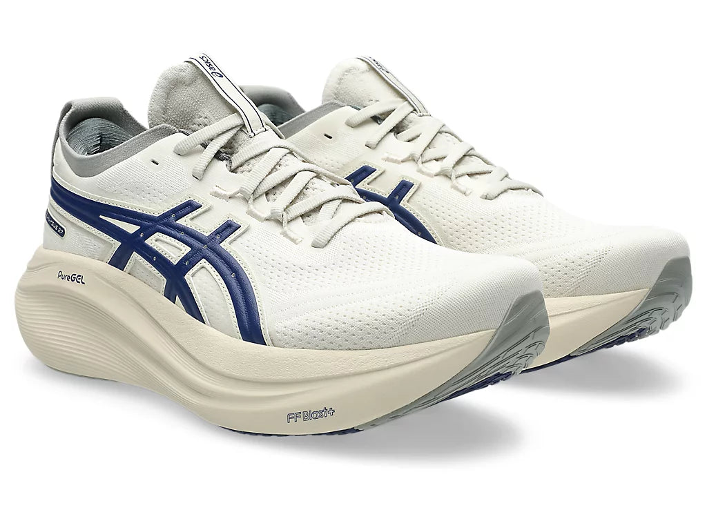 Asics Mens Gel Nimbus 27 ATC - Birch/Indigo Blue (1011C028-200)