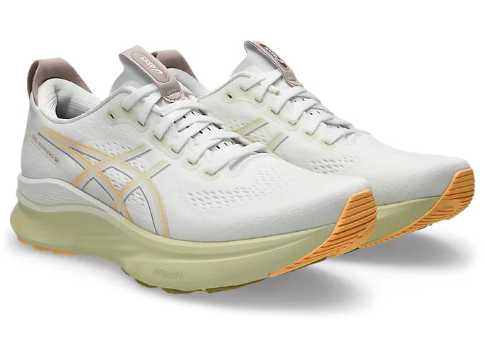 ASICS Men's GEL-KAYANO 32 Wide - WHITE/ORANGE GLOW