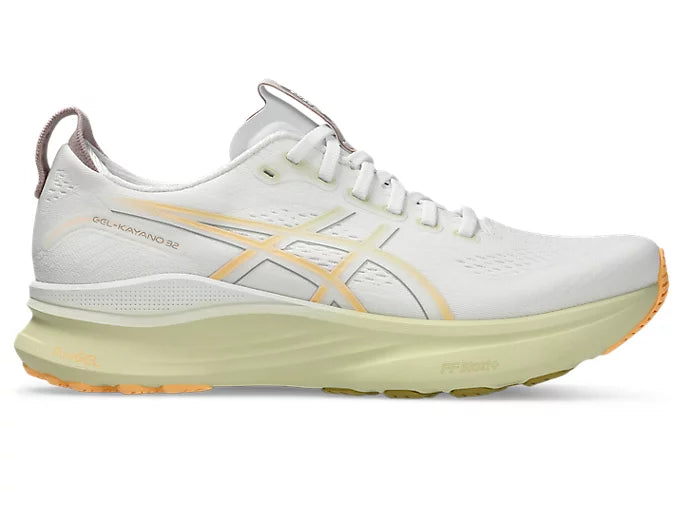 ASICS Men's GEL-KAYANO 32 Wide - WHITE/ORANGE GLOW