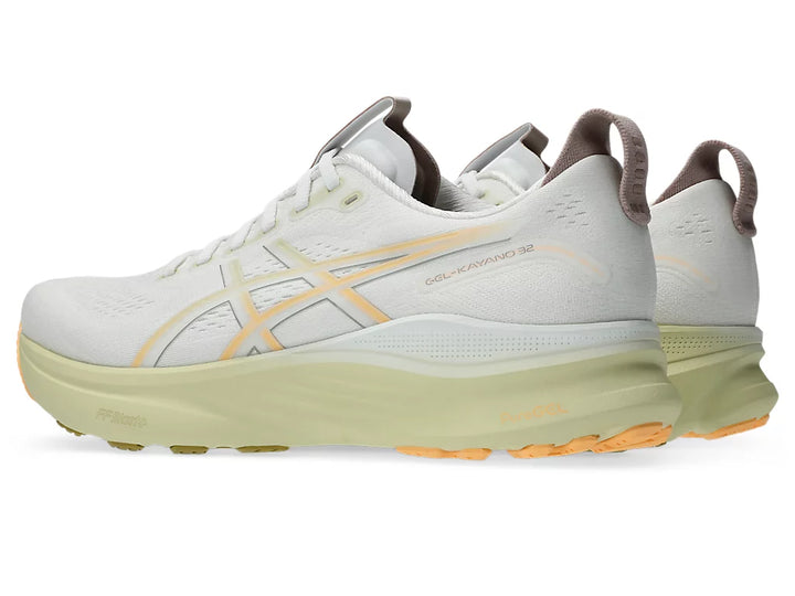 Asics Mens Gel Kayano 32 Extra Wide- White/Orange Glow