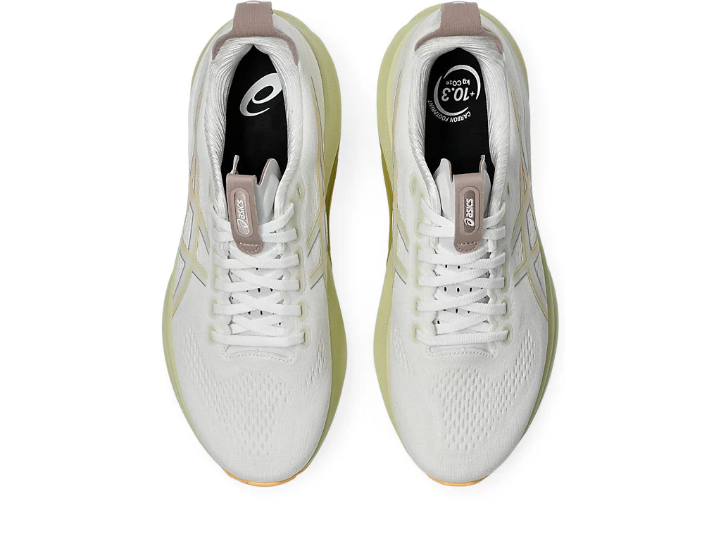 Asics Mens Gel Kayano 32 Extra Wide- White/Orange Glow