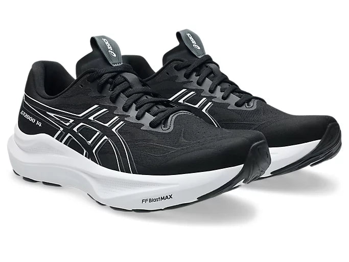 ASICS GT-2000 14 Extra ancho para hombre - NEGRO/BLANCO