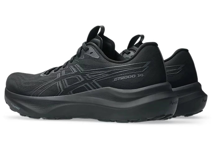 ASICS GT-2000 14 Wide para hombre - NEGRO/GRIS GRAFITO