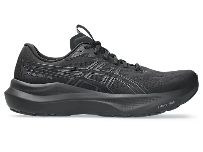 ASICS GT-2000 14 Wide para hombre - NEGRO/GRIS GRAFITO