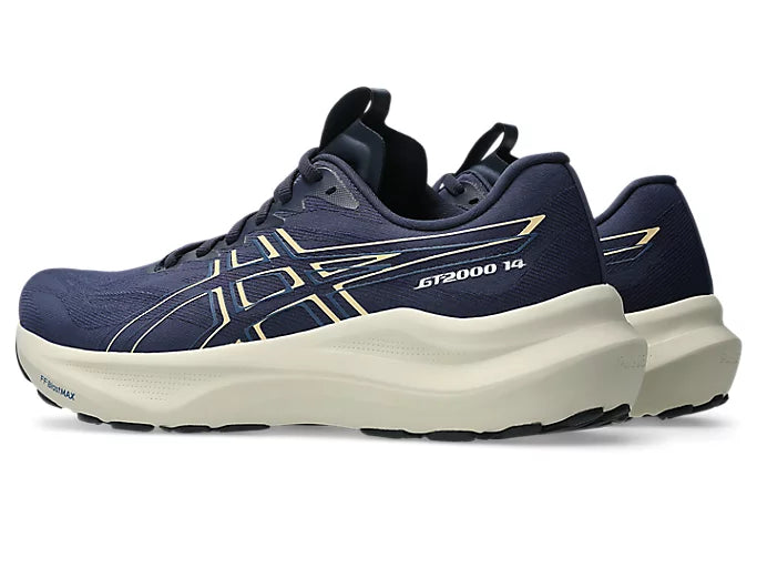 ASICS GT-2000 14 Extra ancho para hombre - MEDIANOCHE/NARANJA CLARO