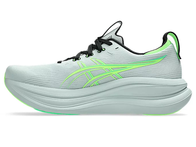 ASICS GEL-NIMBUS 28 para hombre - MUSGO FRÍO/VERDE ILUMINADO