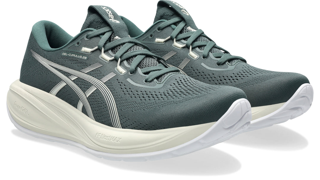 ASICS Men's GEL-CUMULUS 28 - DUSTY FERN/IVORY quarter