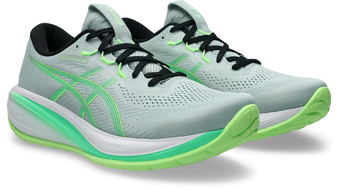 ASICS Men's GEL-CUMULUS 28 - COLD MOSS/VITAL GREEN quarter