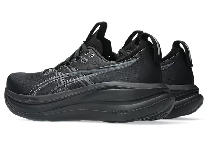 ASICS GEL-NIMBUS 28 Wide para hombre - NEGRO/GRIS GRAFITO
