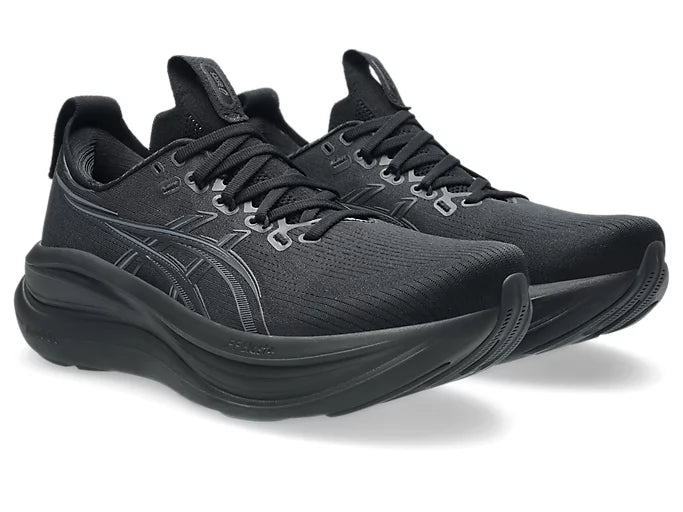 ASICS GEL-NIMBUS 28 Wide para hombre - NEGRO/GRIS GRAFITO