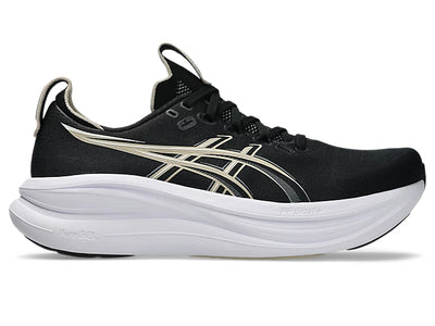 ASICS GEL-NIMBUS 28 Wide para hombre - NEGRO/GRIS PLUMA