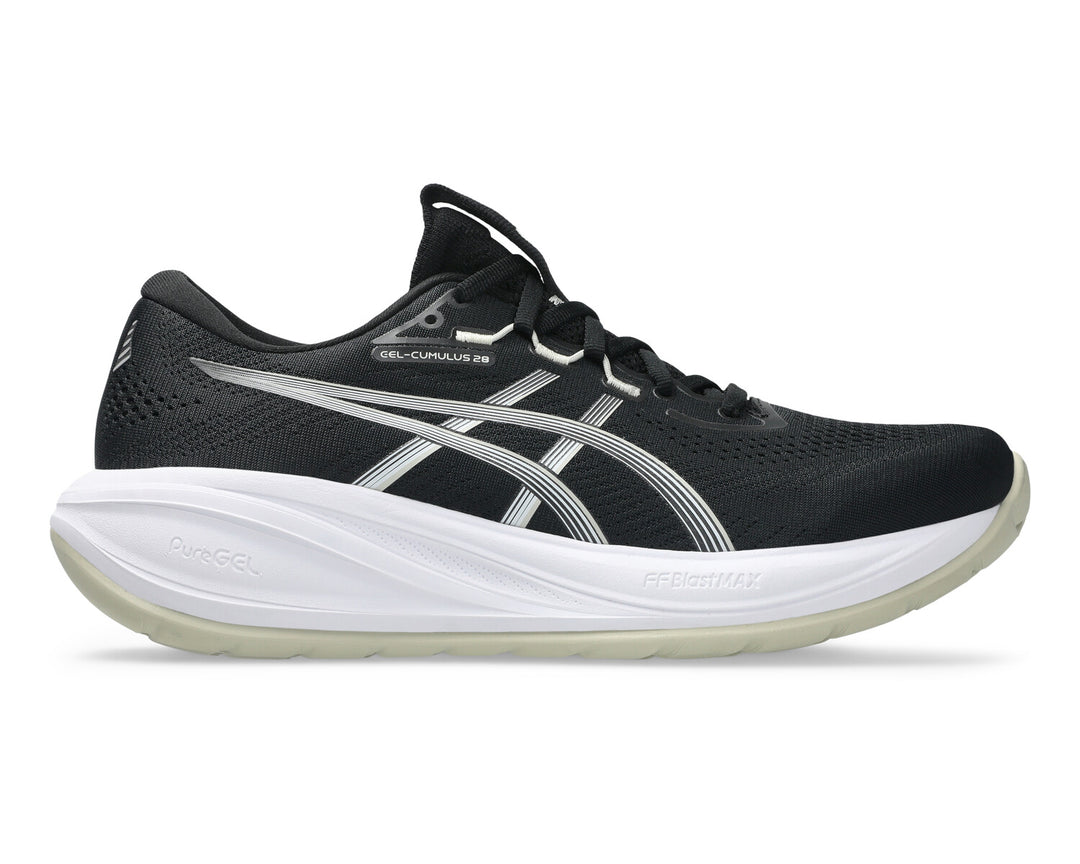 ASICS Men's GEL-CUMULUS 28 Wide - BLACK/WHITE