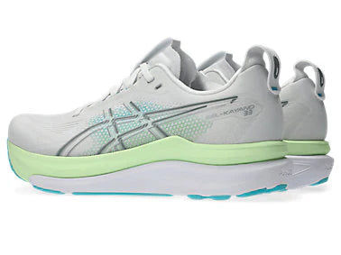 ASICS Men's GEL-KAYANO 33 - WHITE/ENERGY AQUA