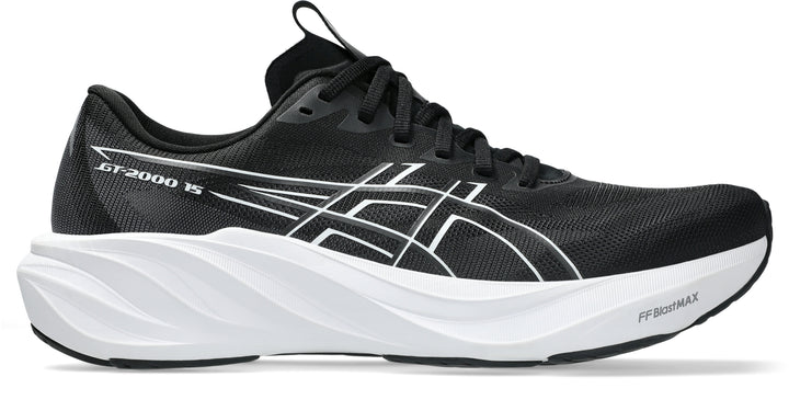 ASICS Men's GT-2000 15 Wide - BLACK/WHITE lateral