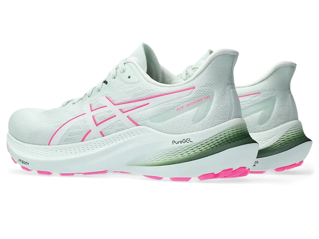 Asics GT-2000 12 para mujer: color aguamarina puro y blanco (1012B506-300) 