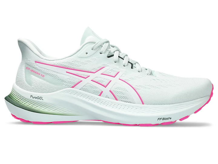 Asics GT-2000 12 para mujer: color aguamarina puro y blanco (1012B506-300) 