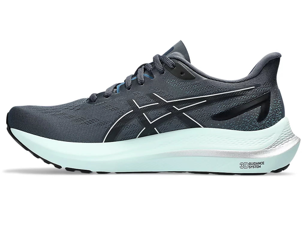 Asics GT-2000 12 para mujer: asfalto/plata pura (1012B506-020) 