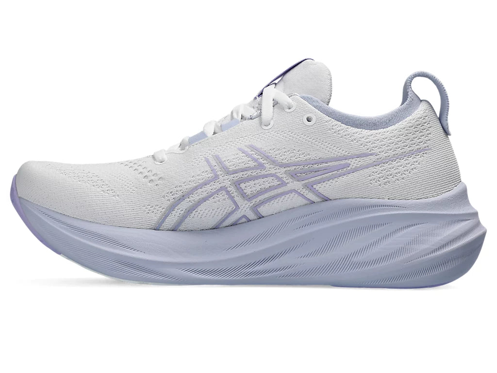 Asics Gel Nimbus 26 para mujer - Blanco/Aire fresco (1012B601-100) 