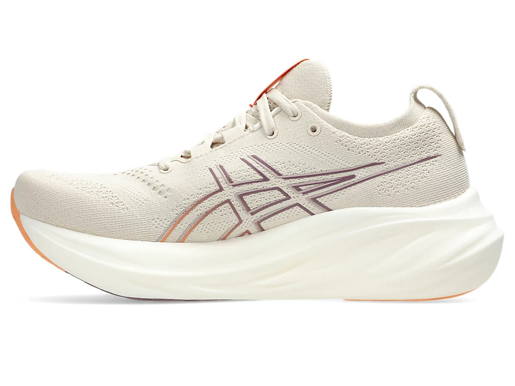 Asics Womens Gel Nimbus 26- Oatmeal/Faded Orange (1012B601-250)