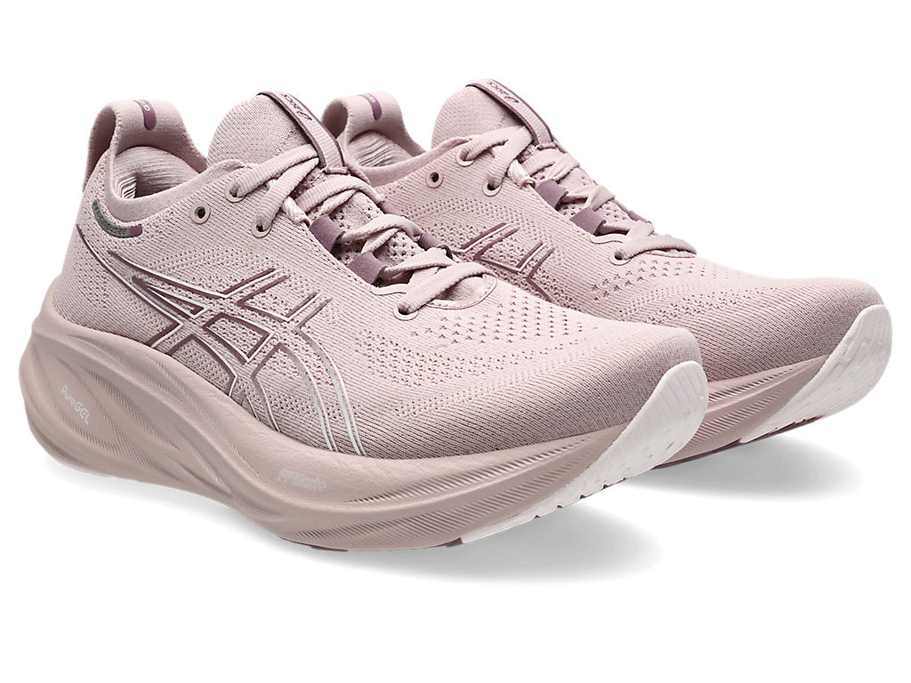 Asics Womens Gel Nimbus 26 Wide - Watershed Rose/White (1012B602-700)