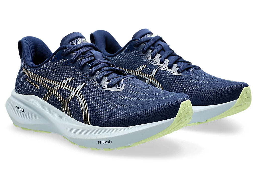 Asics GT-2000 13 para mujer: azul intenso/champán (1012B666-400)