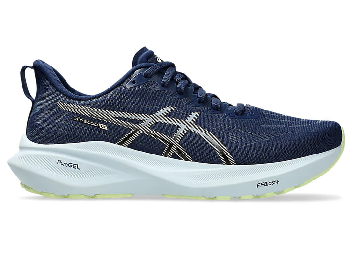 Asics GT-2000 13 para mujer: azul intenso/champán (1012B666-400)