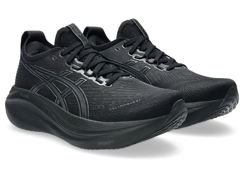 Women's ASICS Gel-Nimbus 27 - Black/Graphite Grey