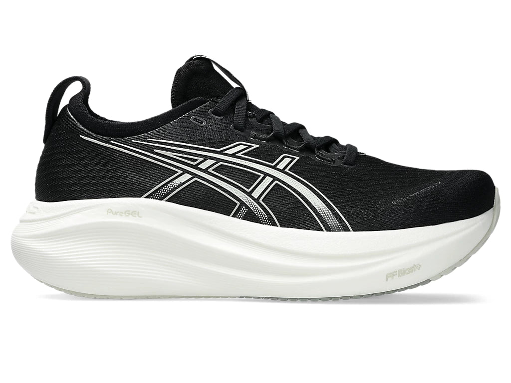 Women's ASICS Gel-Nimbus 27 - Black/Lake Grey
