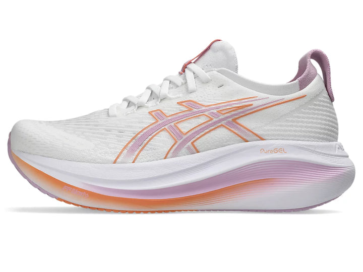 Women's ASICS Gel-Nimbus 27 - White/Light Ube