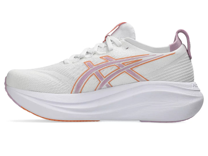Women's ASICS Gel-Nimbus 27 - White/Light Ube