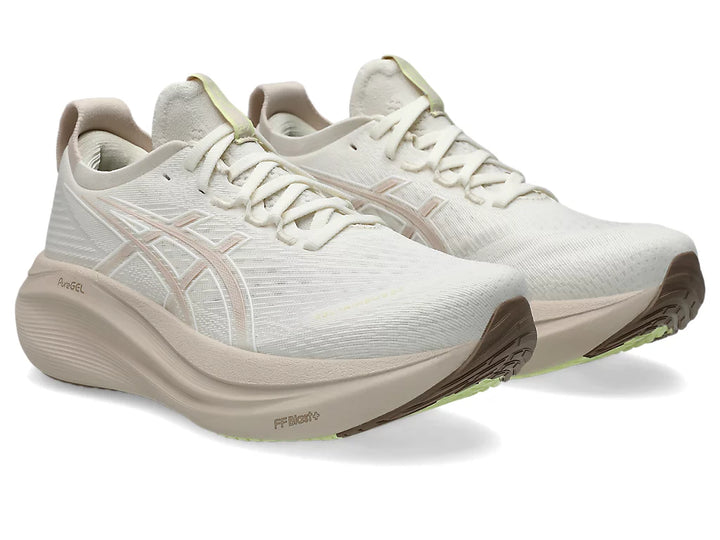 Women's ASICS Gel-Nimbus 27 - Cream/Mineral Beige
