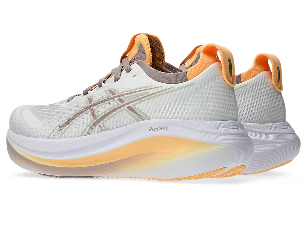 Women's ASICS Gel-Nimbus 27 - White/Fawn
