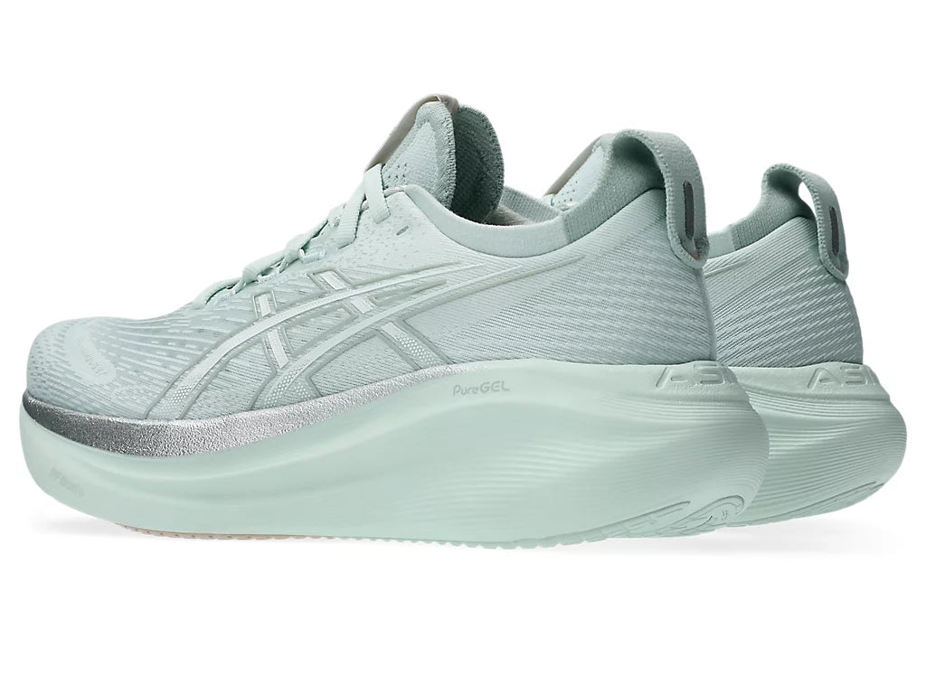 Women's ASICS Gel-Nimbus 27 - Pure Aqua/White