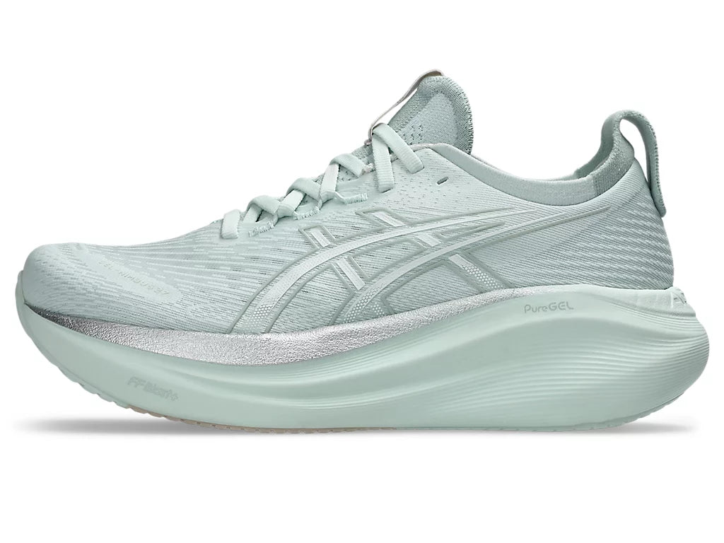 Women's ASICS Gel-Nimbus 27 - Pure Aqua/White