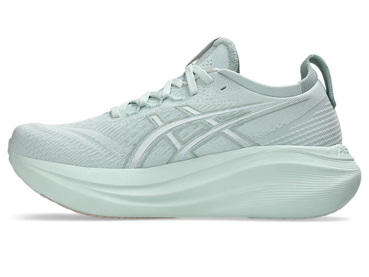 Women's ASICS Gel-Nimbus 27 - Pure Aqua/White