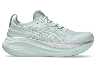 Women's ASICS Gel-Nimbus 27 - Pure Aqua/White