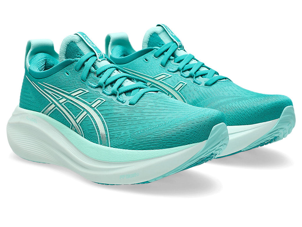 Women's ASICS Gel-Nimbus 27 - Wave Teal/Illuminate Mint